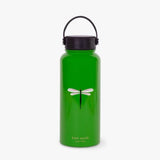 Kate Spade Extra Large Dragonfly Stainless Steel Drinks Bottle 937ml in Green