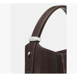 Kate Spade Halo Glazed Leather Mini Bucket Bag in Hot Fudge
