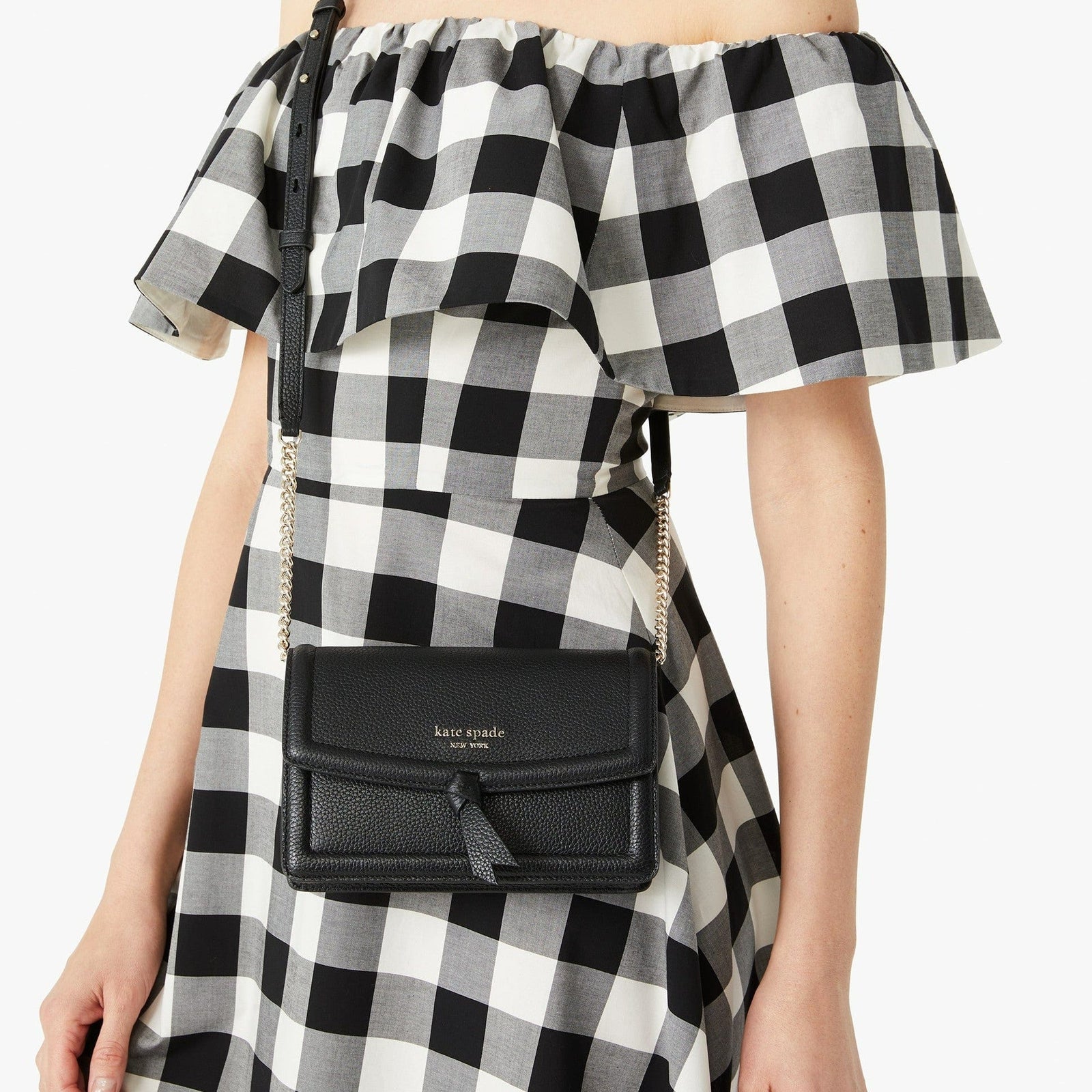 Kate Spade Knott Flap Crossbody Black