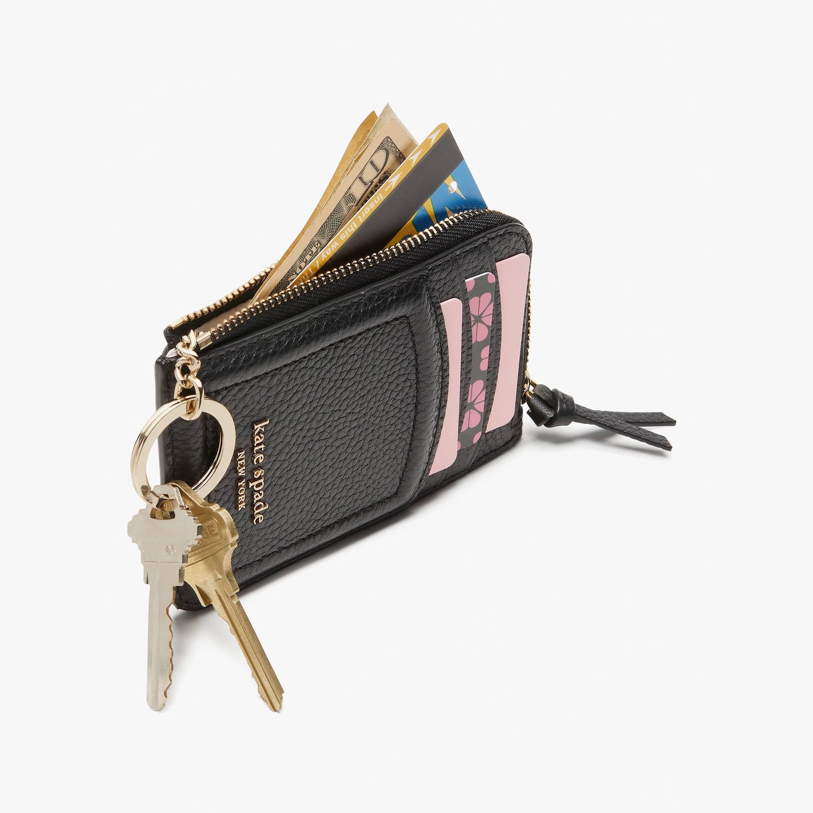 Kate Spade Knott Zip Cardholder Black