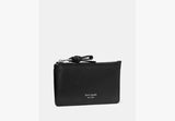 Kate Spade Loop East West Zip Card Case In Black