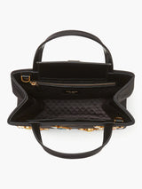 Kate Spade Sam Icon Candy Gem Embellished Satin Small Tote In Black