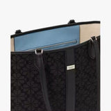 Kate Spade Spade Flower Jacquard Medium Open Tote in Black