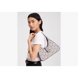 Kate Spade Spade Flower Jacquard Nouveau Shoulder Bag In Grey Multi