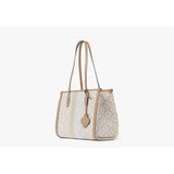 Kate Spade Spade Flower Jacquard Stripe Market Medium Tote in Natural