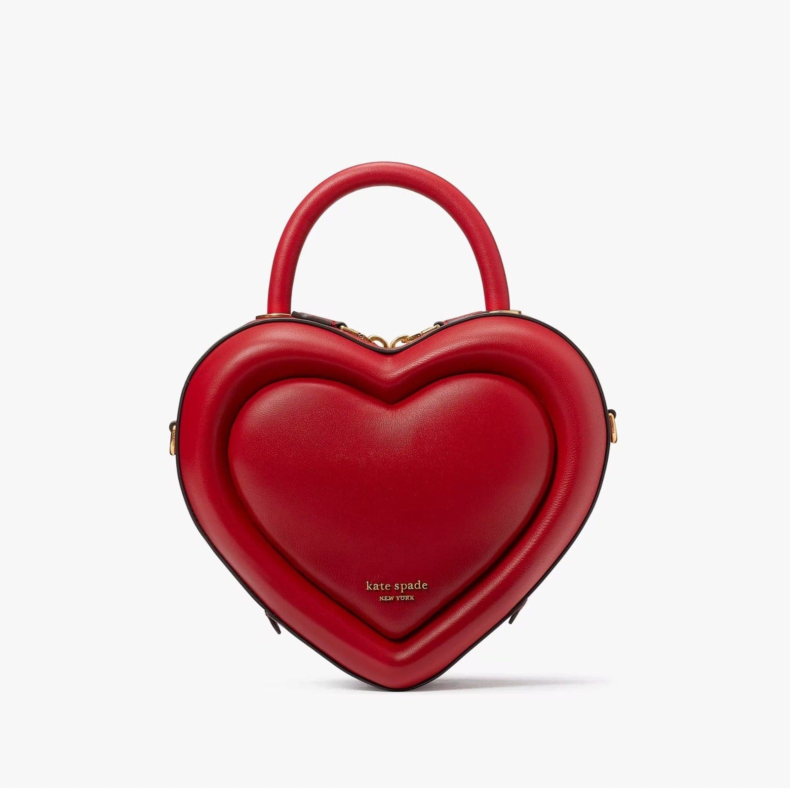 Kate Spade Pitter Patter 3D Heart Crossbody in Cherry