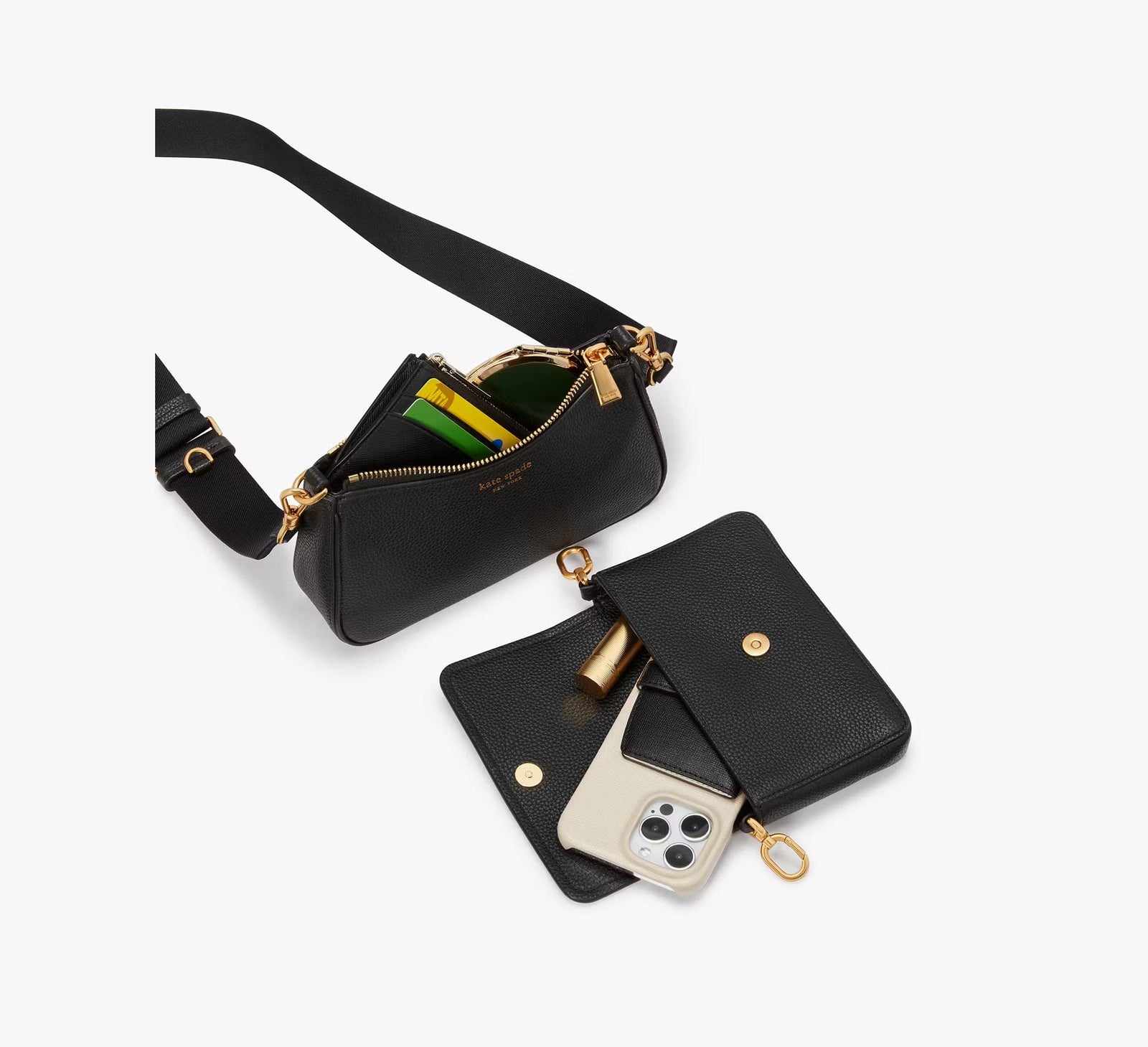 Kate Spade Double Up Colorblocked Crossbody in North Star Multi