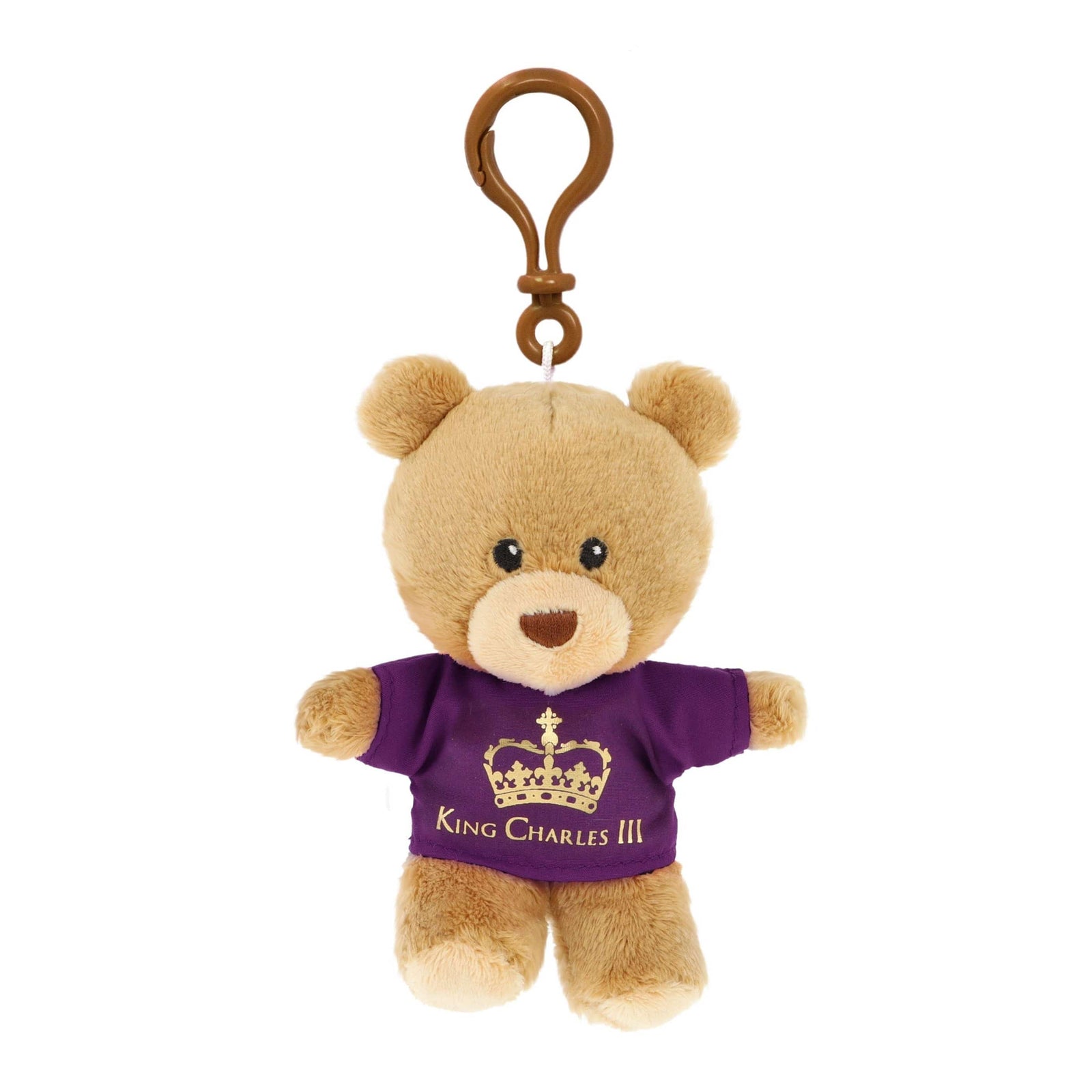 Keel 10Cm Keeleco King Charles Iii Purple T-Shirt Bear Keyclip