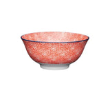 Kitchencraft Ceramic Bowl, 16Cm In Red Floral