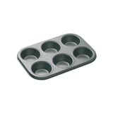 KitchenCraft Masterclass 6 Hole Deep Baking Pan