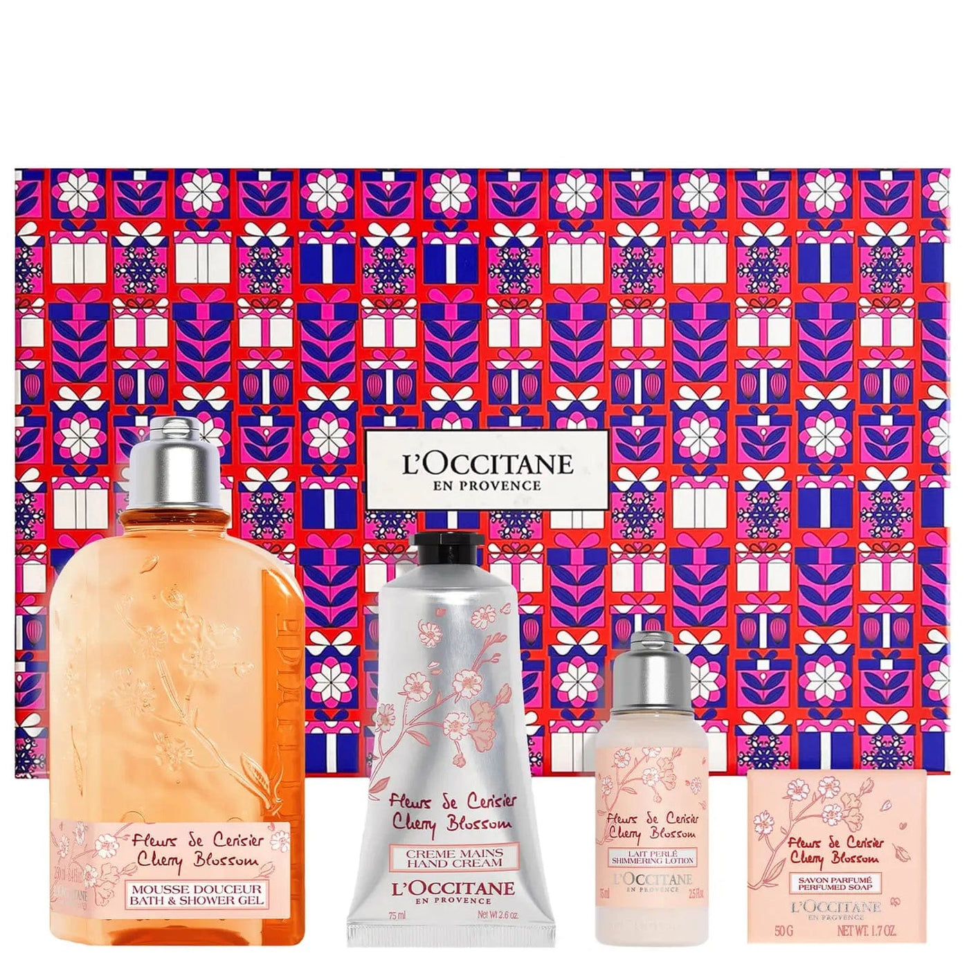 L'OCCITANE チェリーオードトワレ＆ハンドクリーム L'OCCITANE FLEURS DE CERISIER 限定版セット L'OCCITANE チェリー