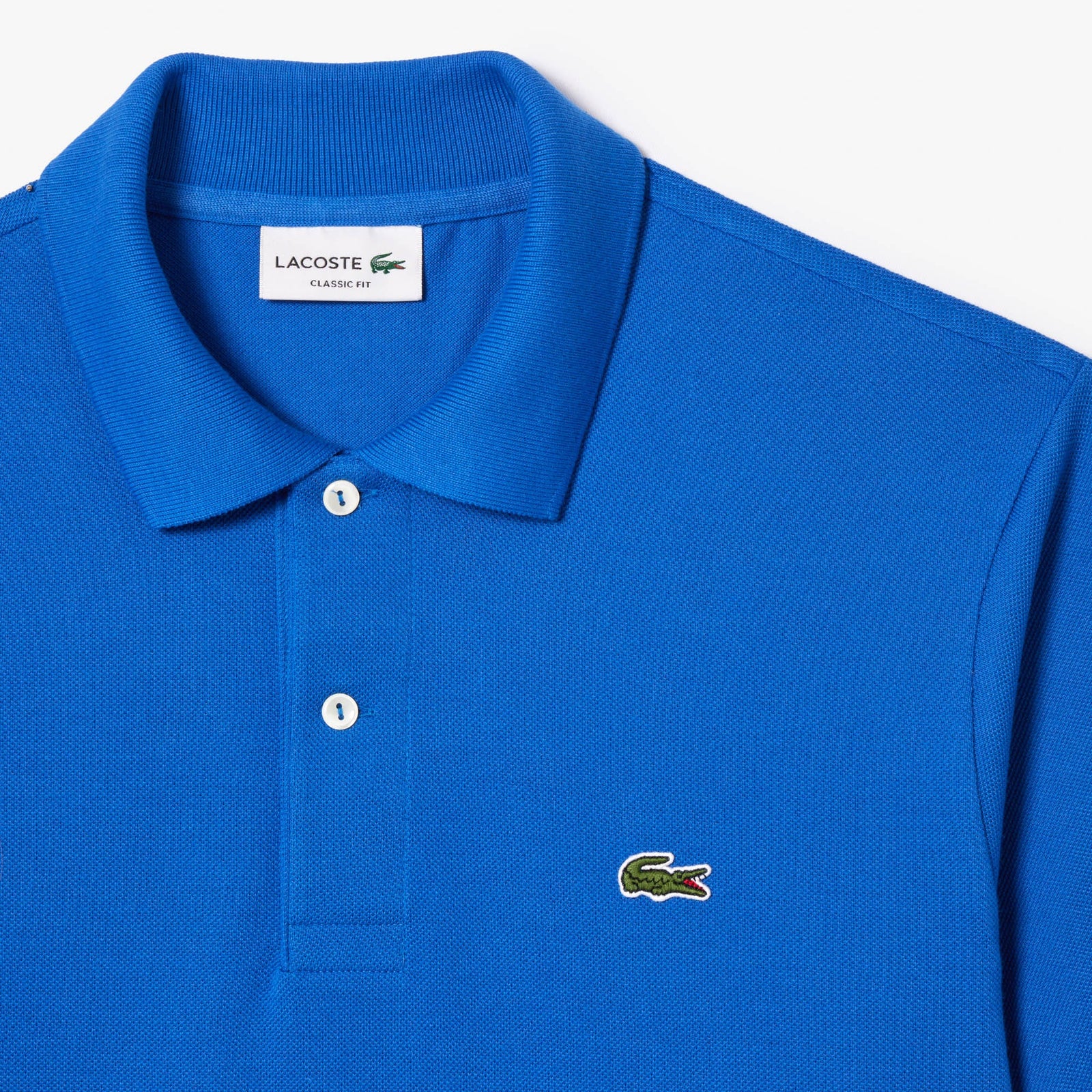 Lacoste Original Petit Pique Cotton Polo Shirt in Saphir Blue
