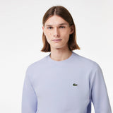 Lacoste Brushed Fleece Jogger Sweatshirt in Light Blue