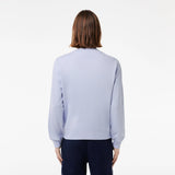 Lacoste Brushed Fleece Jogger Sweatshirt in Light Blue