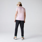 Lacoste Crew Neck Pima Cotton Jersey T-Shirt in Light Pink