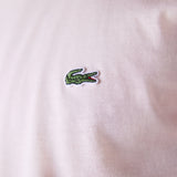 Lacoste Crew Neck Pima Cotton Jersey T-Shirt in Light Pink