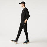 Lacoste Cotton Fleece Joggers in Black