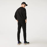 Lacoste Cotton Fleece Joggers in Black
