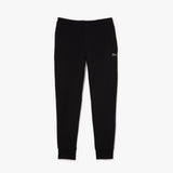 Lacoste Cotton Fleece Joggers in Black