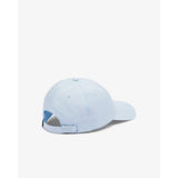 Lacoste Cotton Twill Cap In Light Blue