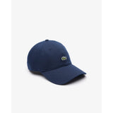Lacoste Cotton Twill Cap In Navy