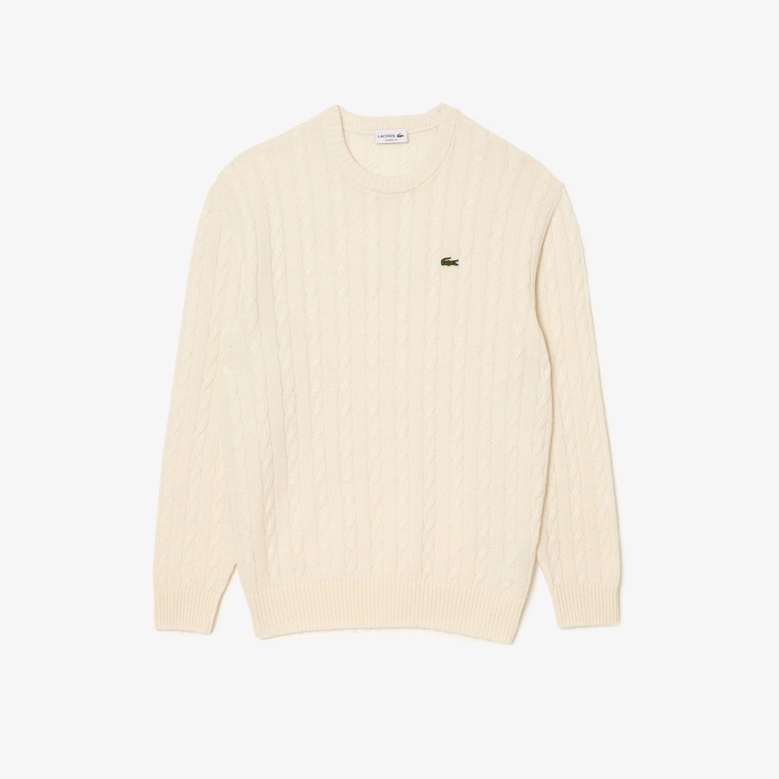 Lacoste Crew Neck Jumper in Lapland Cream