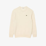 Lacoste Crew Neck Jumper in Lapland Cream