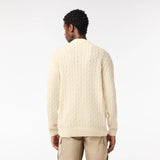 Lacoste Crew Neck Jumper in Lapland Cream