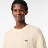 Lacoste Crew Neck Jumper in Lapland Cream