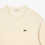 Lacoste Crew Neck Jumper in Lapland Cream