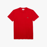 Lacoste Crew Neck Pima Cotton Jersey T-shirt Cranberry