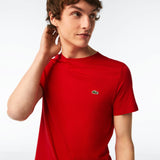 Lacoste Crew Neck Pima Cotton Jersey T-shirt Cranberry