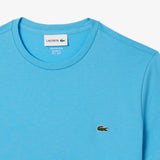 Lacoste Crew Neck Pima Cotton Jersey T-Shirt in Celest Blue