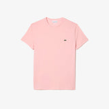 Lacoste Crew Neck Pima Cotton Jersey T-shirt Pink