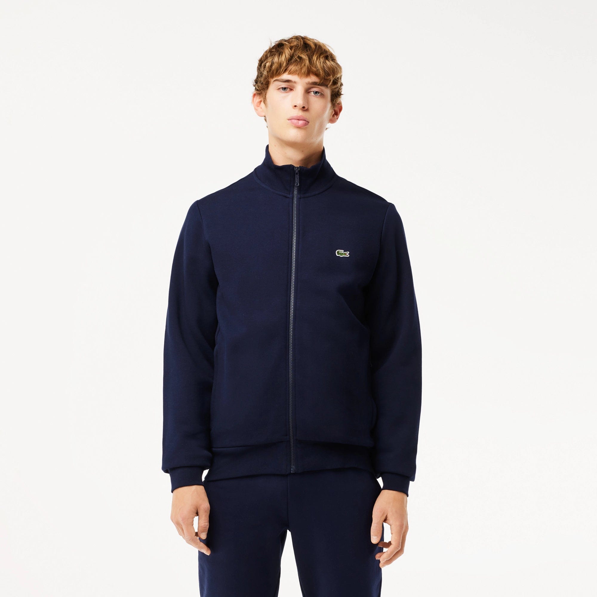 LACOSTE ダッフルコート 青 XL 2XL ヘリンボーン 大きいサイズ