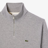 Lacoste Half Zip Knit Sweatshirt in Grey Chine