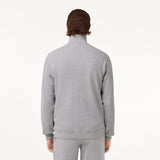Lacoste Half Zip Knit Sweatshirt in Grey Chine