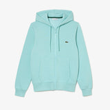 Lacoste Kangaroo Pocket Fleece Zipped Sweatshirt Mint