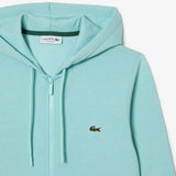 Lacoste Kangaroo Pocket Fleece Zipped Sweatshirt Mint