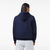 Lacoste Kangaroo Pocket Fleece Zipped Sweatshirt Navy