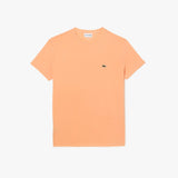 Lacoste Men's Crew Neck Pima Cotton Jersey T-shirt Orange