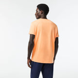 Lacoste Men's Crew Neck Pima Cotton Jersey T-shirt Orange