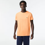 Lacoste Men's Crew Neck Pima Cotton Jersey T-shirt Orange