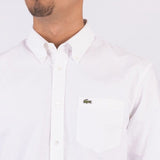 Lacoste Mens Oxford Shirt In White