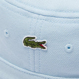 Lacoste Piqué Bucket Hat Unisex In Sky Blue