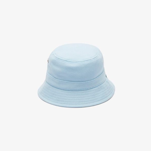 Lacoste Piqué Bucket Hat Unisex In Sky Blue