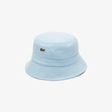 Lacoste Piqué Bucket Hat Unisex In Sky Blue