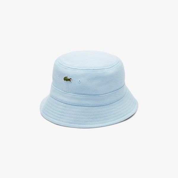 Lacoste Piqué Bucket Hat Unisex In Sky Blue
