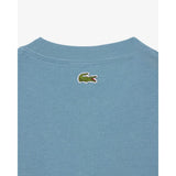 Lacoste Printed Cotton Jersey T-shirt In Blue