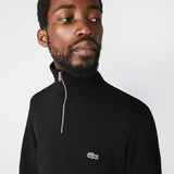 Lacoste Quarter Zip Sweatshirt Black